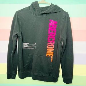 Abercrombie kids black hoodie size 13/14